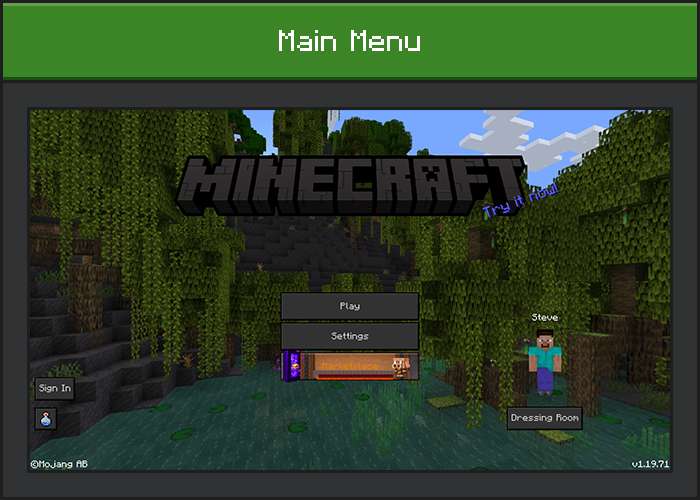Dark interface and transparency