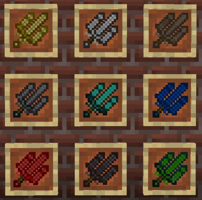 Espadas triplas do jogo π