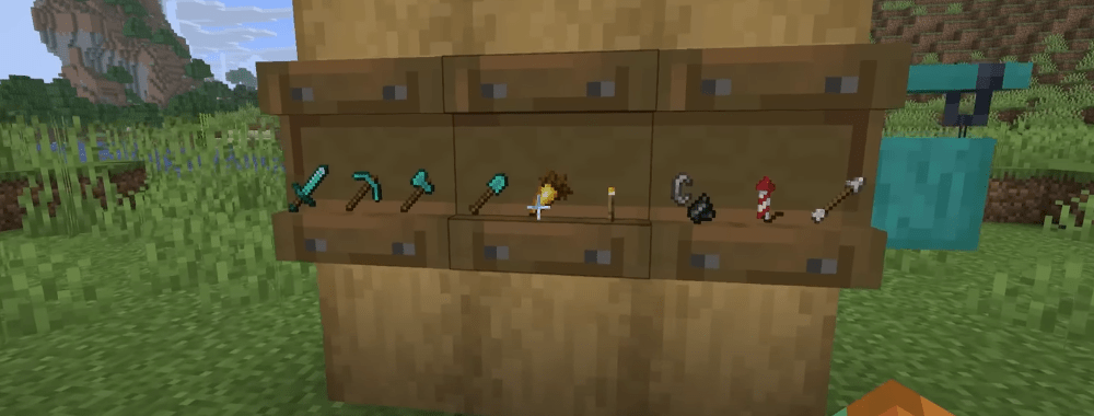 Cómo convertí una estantería común en una obra maestra de Minecraft