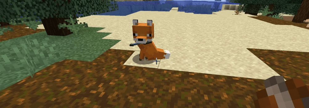 Raposa berserker: como um item nos dentes muda o resultado no Minecraft