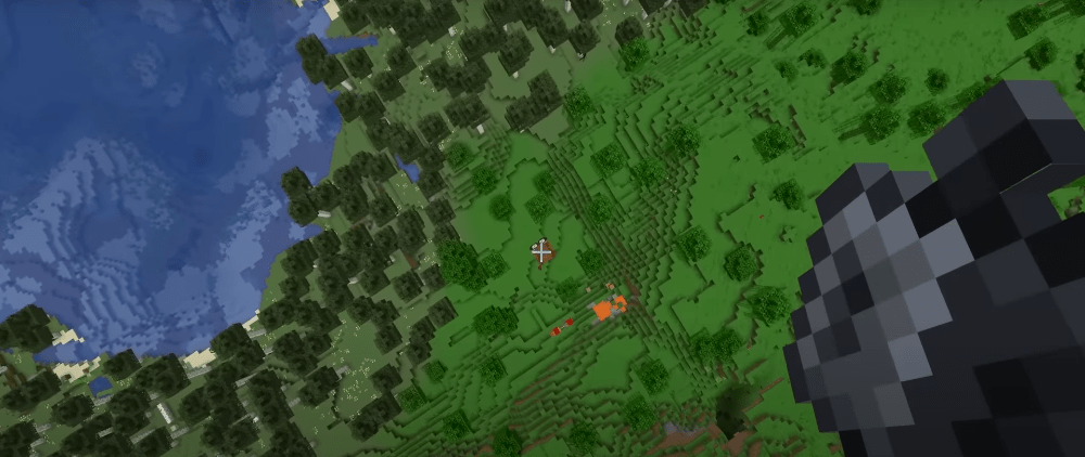 Fica feliz o ghast após conhecer a maça? No Minecraft