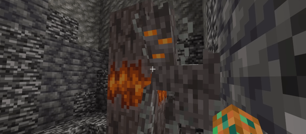 El Creaking contra el Vacío en Minecraft