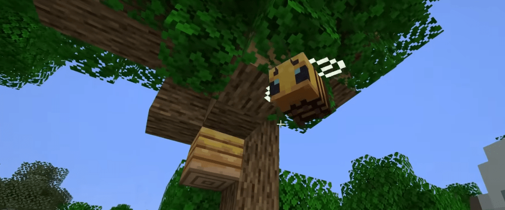 Des abeilles inversées — c’est quelque chose dans Minecraft