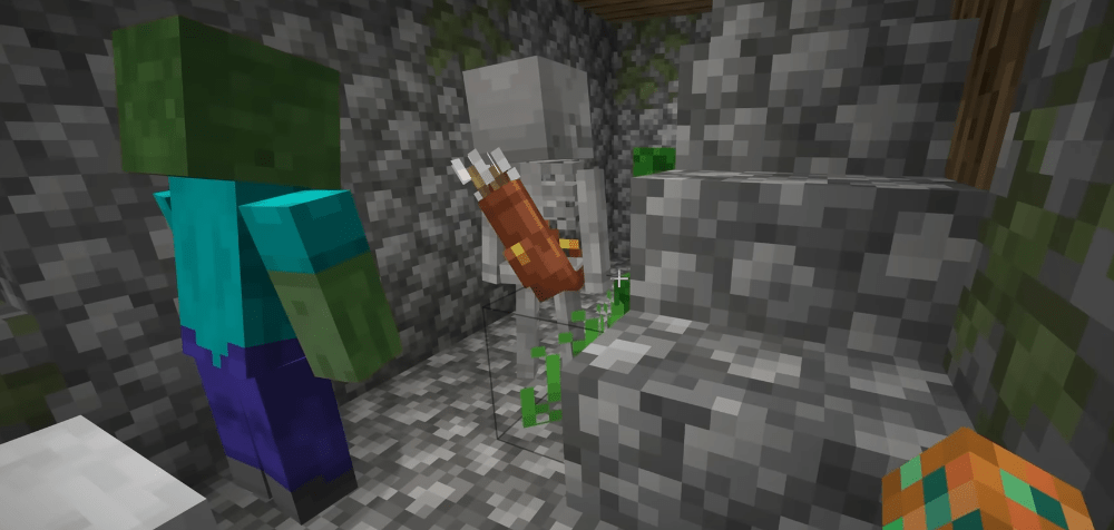 Durmiendo bajo la mirada de zombis: prueba de valentía en Minecraft