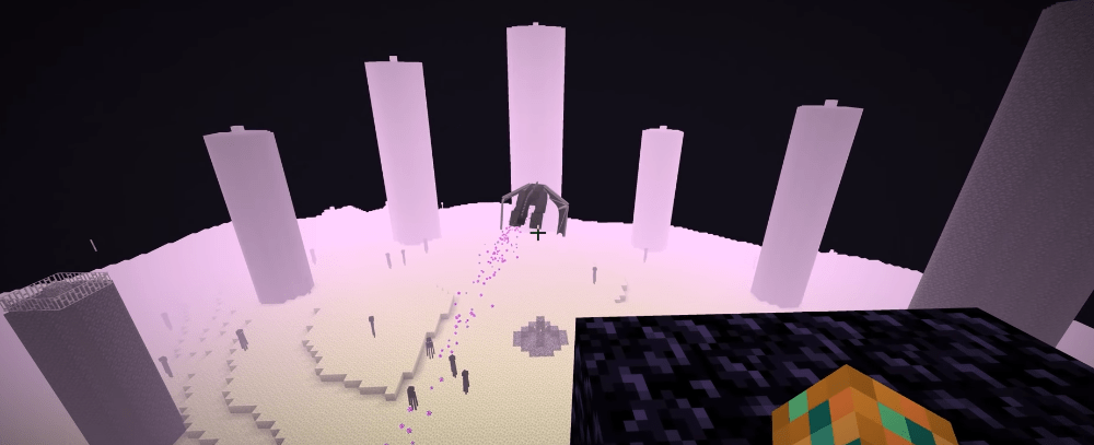 Swapping the End Crystal for ours and seeing what happens! In Minecraft