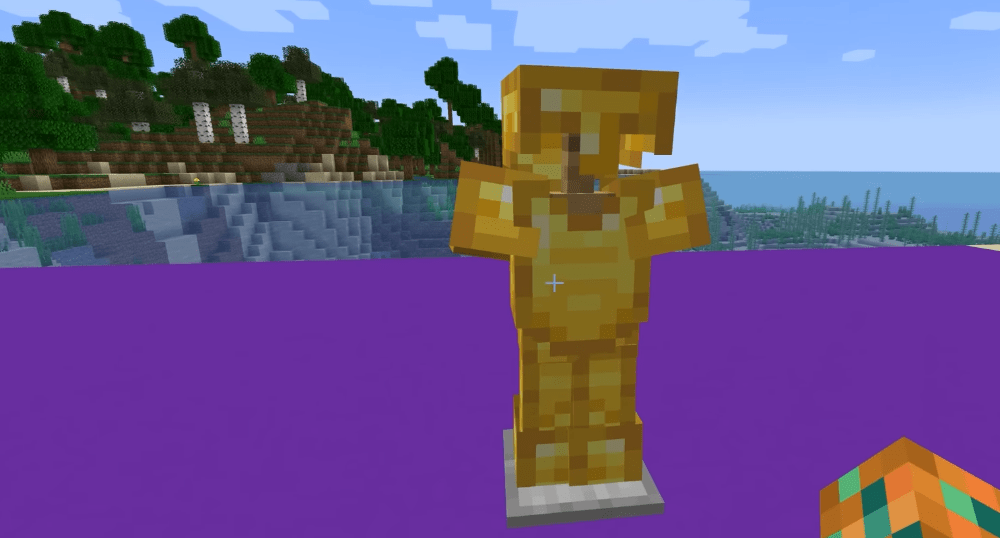Minecraft’ta Keçi vs “Altın Zırhlı” Zırh Askısı
