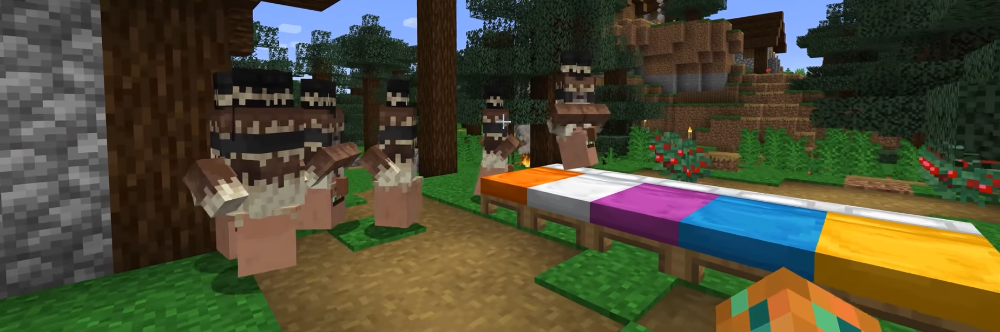 El gran vuelco: ¿qué pasa si acuestas a dormir a un aldeano llamado “grumm”? en Minecraft
