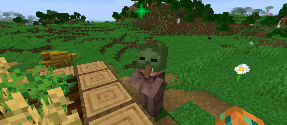 A co, jeśli mieszkaniec zostanie zombie… no, prawie? W Minecraft