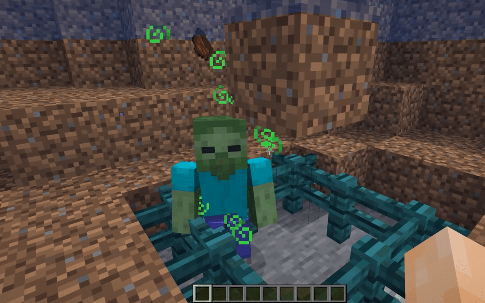 효과가 있는 좀비: 영웅인가, 익사자인가? Minecraft에서