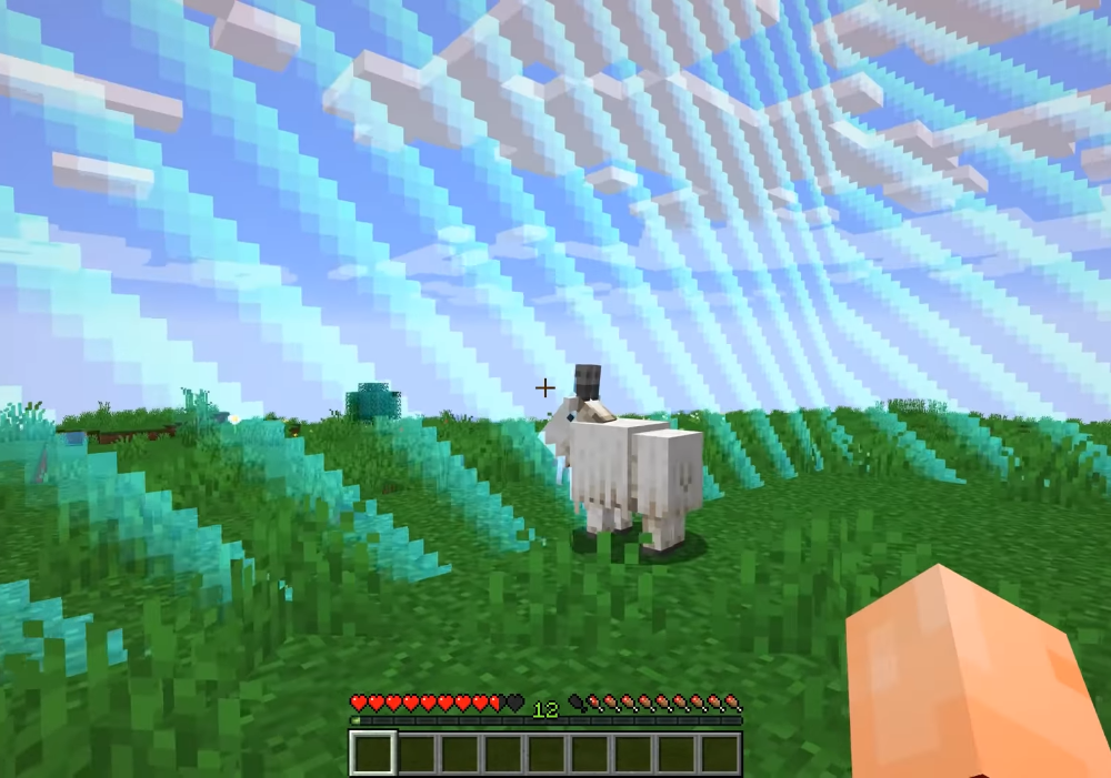 Capra inarrestabile contro muro indistruttibile in Minecraft