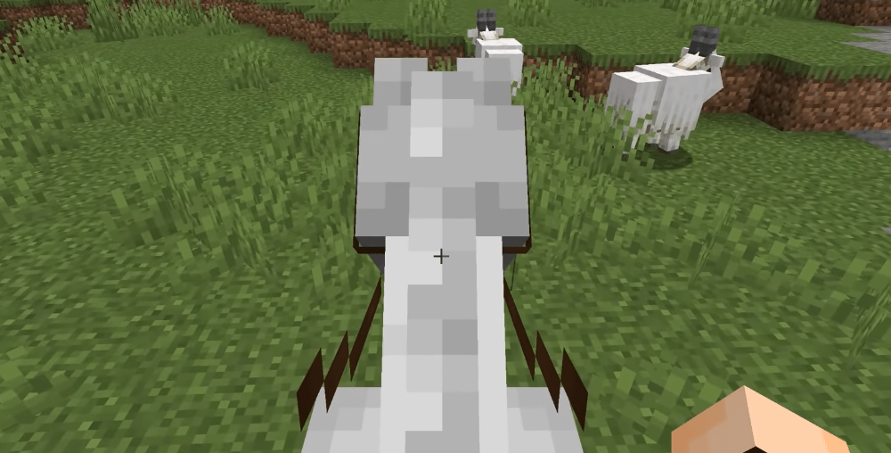 Goat vs Rider in Minecraft