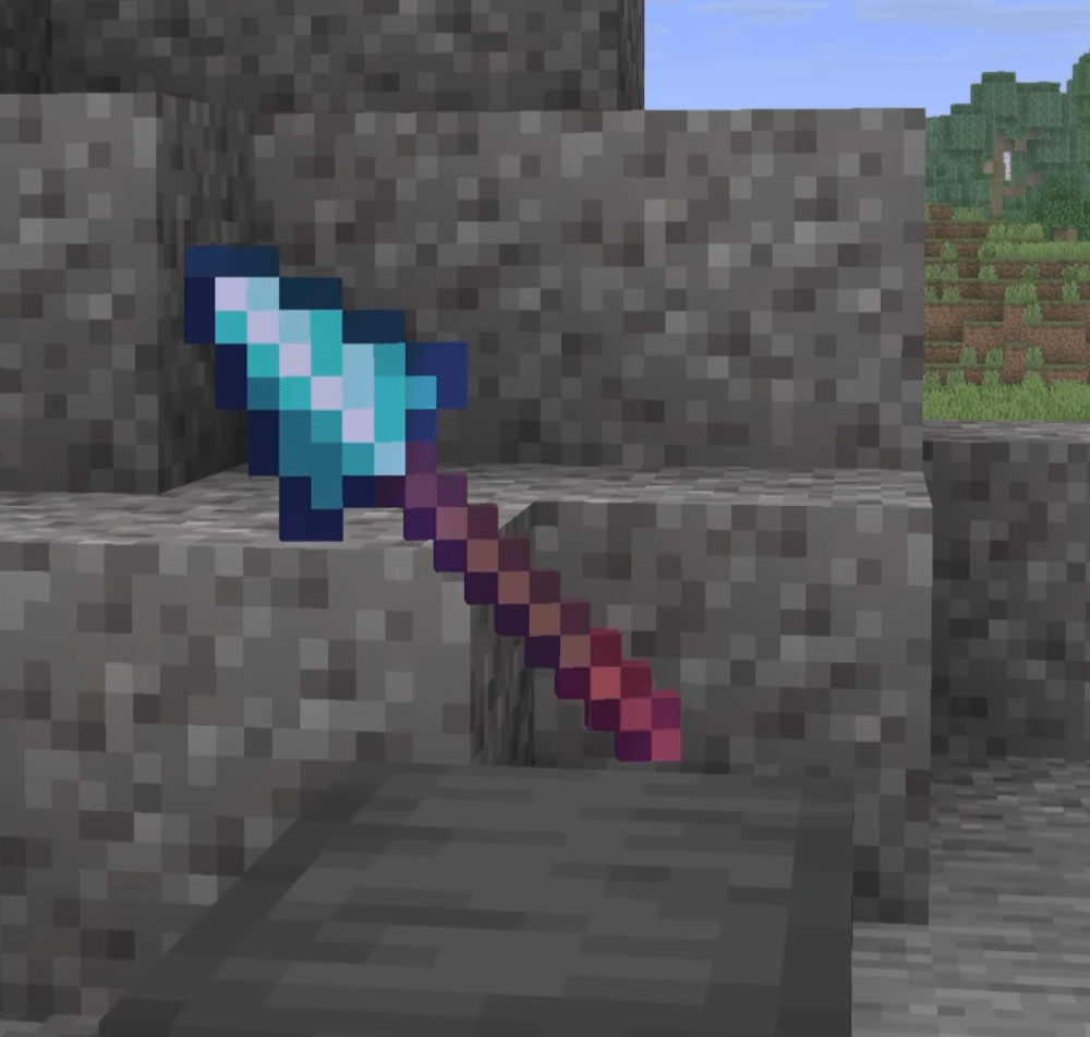 Slicing Through the Air with Spear Enchantments in Minecraft