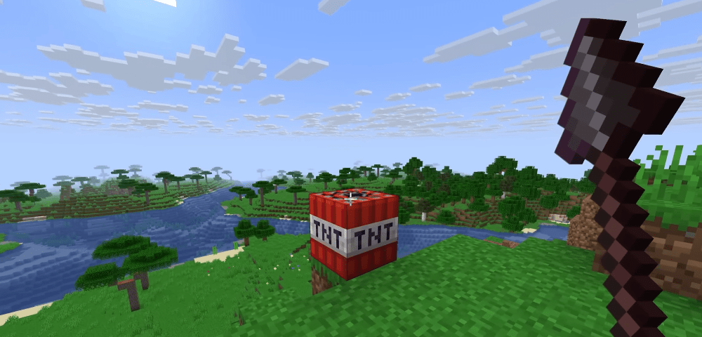 ¡Cómo convertir una lanza en un cañón de TNT manual! En Minecraft