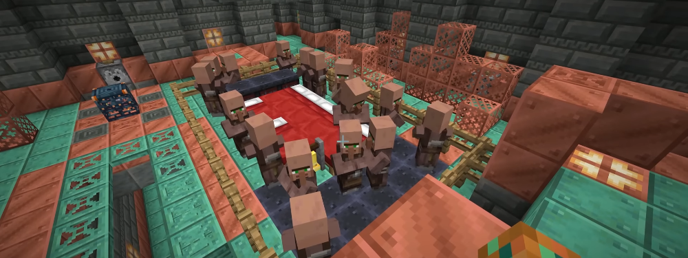 Ya Minecraft'ta Deneme Odalarında bir köy inşa edip «Kötü Şişe» içersek?