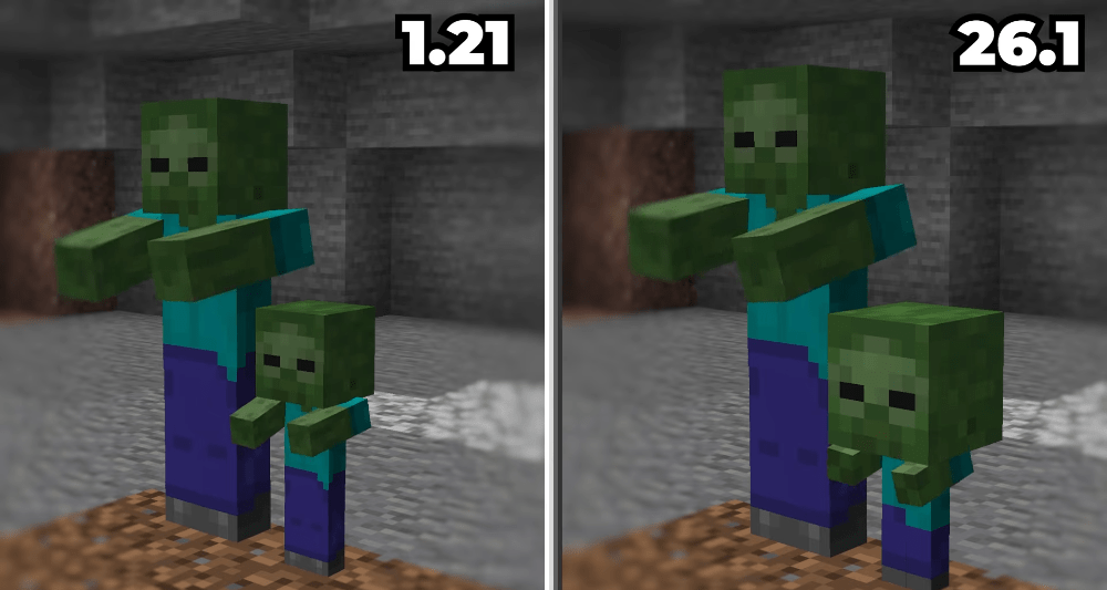 Minecraft Java Snapshot 26.1-snapshot-7: Sonidos actualizados, adorables crías y mejoras técnicas