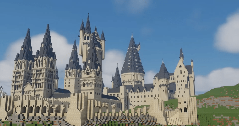 Los fans recrearon Hogwarts en Minecraft con detalles asombrosos