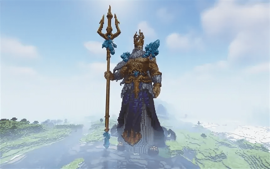 큐브에서 거대 조각상으로: Minecraft에서 거대 조각상 제작의 예술