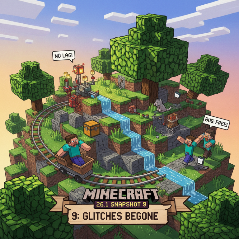 Minecraft 26.1 Snapshot 9: Correcciones Importantes