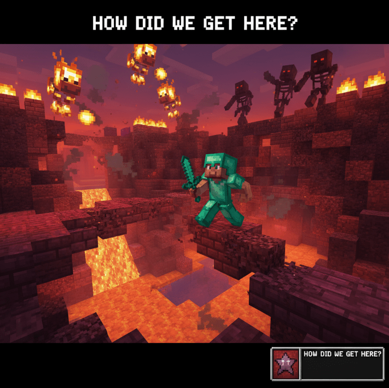 Buraya Nasıl Geldik? Minecraft'taki En Zor Başarı İçin Ayrıntılı Rehber