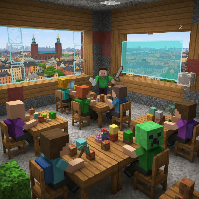 Come Minecraft è diventato una materia scolastica: La svolta storica del 2013 a Stoccolma