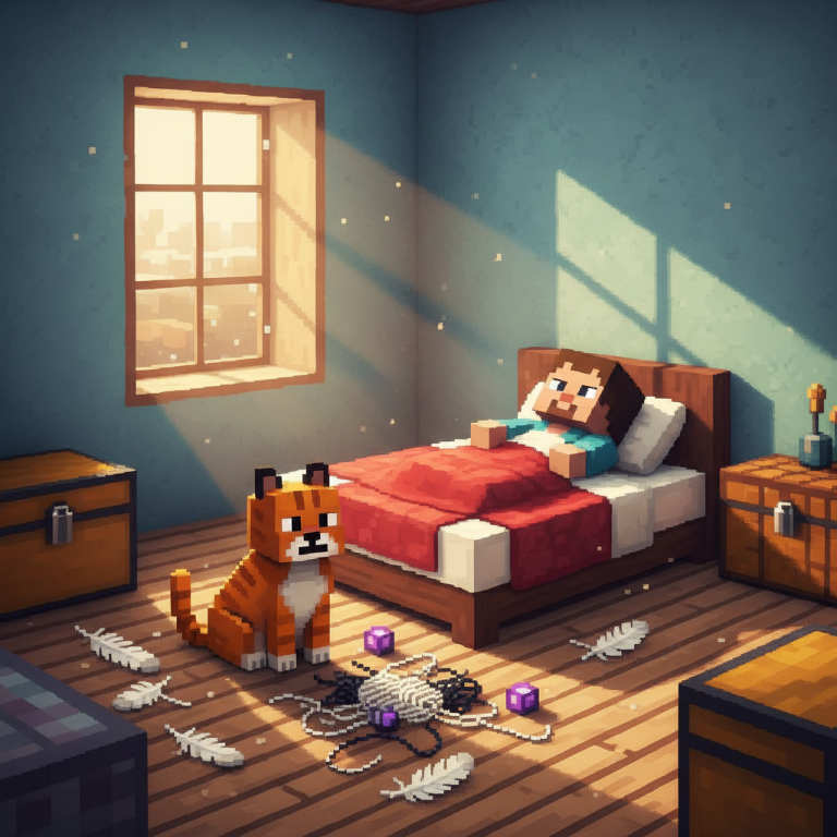 Surprises matinales : Pourquoi les chats apportent-ils du butin dans Minecraft et comment cela fonctionne-t-il ?