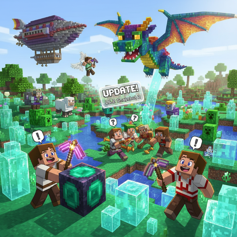 Beklenmedik Güncelleme: Minecraft Java Edition 26.2 Snapshot 2'nin Tüm Detayları