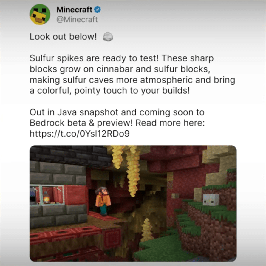 Entendiendo las Espinas de Azufre: Verdades y Mitos de la Nueva Actualización de Minecraft